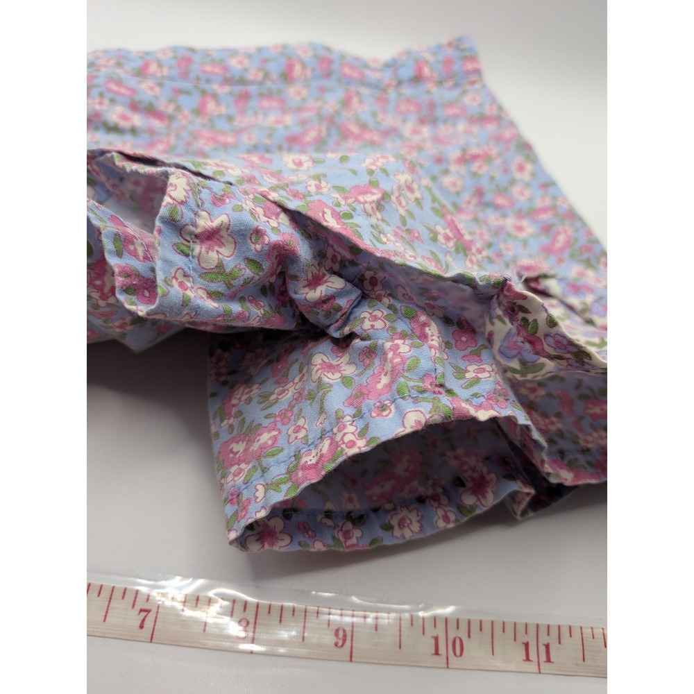 Sz 3T Floral 2 Piece Spring Outfit Vtg 90s Embroidered Shirt Skirt Skort Baby - Picture 12 of 16